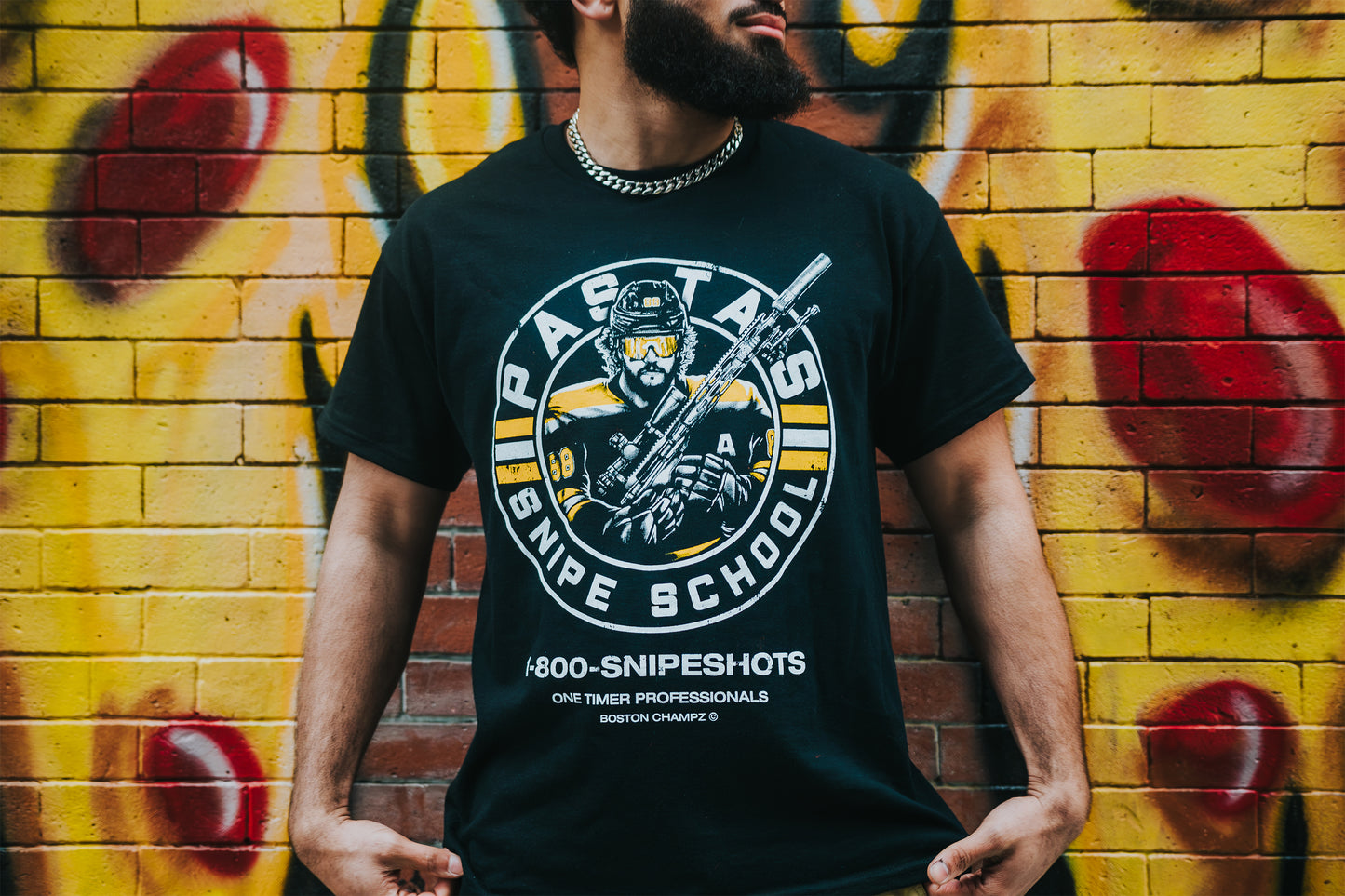 Boston Champz Pasta's Snipe School T-Shirt